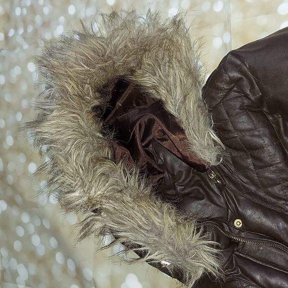 Apple Bottom Brown Leather Jacket - Picture 5 of 8